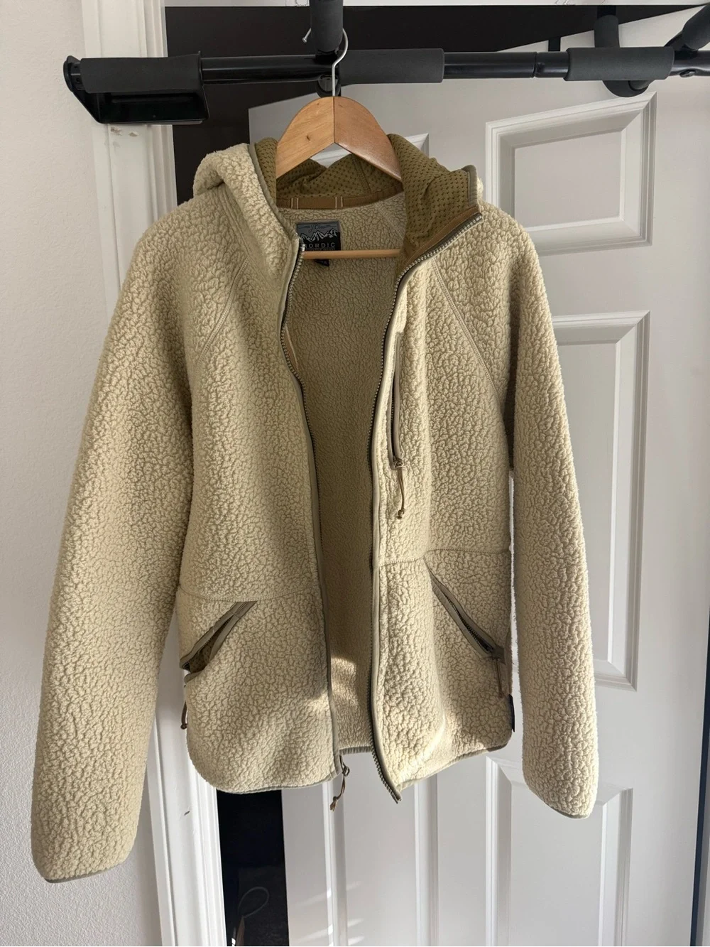 J. Crew Nordic Fleece Zip-Up Hooded Jacket